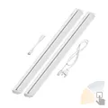 LED Unterbauleuchte LIWO 91cm schwenkbar je 1597lm warmweiß/weiß 2er Set