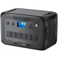 Bluetti AC300 + B300, Lithium-Eisen-Phosphat (LiFePO4), 60000 mAh, AC, Zigarettenanzünder, Solar, 3072 Wh, Power Delivery, 3000 W - Schwarz