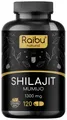 Shilajit Original Kapseln – aus dem Himalaya, 50% Fulvinsäure & 12% Huminsäure – RAIBU