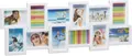 Bilderrahmen Collage Relaxdays für 12 Fotos XL Weiß zum Aufhängen