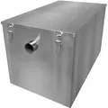 Gastro Fettabscheider Ölabscheider 120L Edelstahl Fettseparator Filter Abwasser - Silber