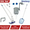 Bestway 58237 Deluxe Pool Reinigungs Set Poolreiniger Kescher Poolpflege Sauger