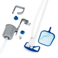 Bestway Pool Reinigungsset Bodensauger Kescher Teleskopstange Oberflächenskimmer