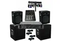 DSX 4100 Watt PA Komplett Set Mixer Anlage LED Licht Verstärke Musikanlage Party-Lautsprecher (2000 W)