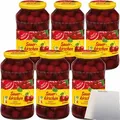 Gut & Günstig Sauerkirschen leicht gezuckert entsteint 6er Pack (6x680g Glas) + usy Block