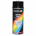 Motip Pro Hochtemperatur-Motorlackspray in glänzendem Schwarz, 400 ml (04092)