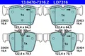 BREMSBELÄGE DB T. X253/C253 2.0-3.0 4-MATIC 15- KERAMIK