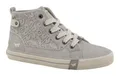 Mustang Shoes Winona Sneaker Schnürboots, High Top-Sneaker mit Blüten-Stickerei