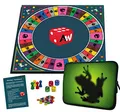 Alleswisser - Das Brettspiel mit App, interaktives Quiz-, Wissens- und Familienspiel für iOS und Android mit Tasche im Frosch & Natur-Layout