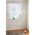 OTTO home Raffrollo Dimona, mit Klettschiene, Transparent, Voile, Polyester, Wellen grau|silberfarben|weiß 60 cm x 140 cm