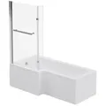 Home Deluxe Badewanne, Weiß, Keramik, 170x53x85 cm, Badezimmer, Baden & Duschen, Badewannen