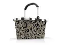 Reisenthel Einkaufskorb Carrybag baroque marble, Braun, Schwarz, Textil, 22 L, quadratisch, 49x29x28 cm, Freizeit, Koffer & Taschen, Einkaufskörbe