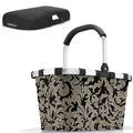 reisenthel Einkaufskorb Korb carrybag baroque marble BK7061 + cover schwarz