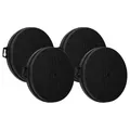 vhbw 4x Aktivkohlefilter kompatibel mit Hanseatic SY-103D1-E3-C25-900, SY-3388C2-P-C-900, SY-3503A-P-C-600 Dunstabzugshaube - 21 cm