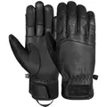 Reusch Leder-Ski-/ Snowboardfingerhandschuhe "Cooper" in Schwarz - 8,5