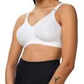 Triumph Damen Sport-BH Triaction Wellness N, ohne Bügel, Gepolstert, 85D, Weiß