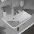 Duravit ME by Starck Handwaschbecken 45 cm, 1 Hahnloch durchgestochen 0719450000, Badkeramik, weiß