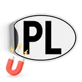 Länderkennzeichen 17,5x11,5cm nach DIN EU-Norm Magnetschild RV005-31 Polen