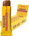 Barebells Soft Protein Riegel – 16g High Protein Bar, Zuckerarm, Eiweißriegel, Ohne Palmöl – Caramel Choco, 12 x 55