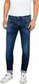Replay Herren Jeans Anbass Slim-Fit Hyperflex Cloud mit Stretch, Dark Blue 007 (Blau), 33W / 36L
