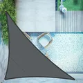 Sonnensegel Wasserdicht Rechtwinkliges dreieck 4x4x5.65m Segeltuch Sonnenschu...