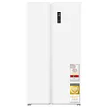 Exquisit Side-by-Side Kühlschrank | 442 l Nutzinhalt, Energieeffizienzklasse D, 39 dB(A) | No Frost Kühlen und Gefrieren, Schnellgefrieren, Temperaturregelung, LED-Display | SBS546-040D weiss