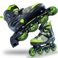 Apollo Champion, größenverstellbare Inline Skate - Grün - Größe L (39-42)