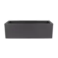 BigDean Pflanzkübel Granitstein-Optik 80x30 cm anthrazit frostsicher Blumen Kasten Kübel (Packung, 1 St., Pflanzkubus), Frostsicher, Granitsteinoptik schwarz 32 l | Ø 0 cm x 80 cm x 26 cm x 22 cm