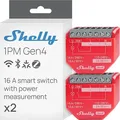 Shelly . Unterputz.""1PM Gen4 2er Pack"". Relais. max 16A. 1 Kanal. Messfunktion. (Shelly_1PM_Gen4_2er)