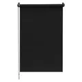 Sekey Verdunklungsrollo ohne Bohren Klemmfix 50 cm breit, Seitenzugrollo Hitzeschutz Sichtschutz und Sonnenschutz Wandmontage Deckenmontage Klemmrollo für Fenster & Tür, 50 x 130cm, Schwarz
