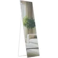 CLP Standspiegel, Weiß, Weiß, Glas, 50x160x3 cm, Spiegel, Standspiegel