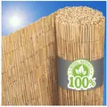 urfence Sichtschutzzaunmatten aus Schilf – 100x500 Schilfmatte - Sichtschutz Balkon Terrasse Garten, Balkonsichtschutz Windschutz Sonnenschutz - Gartenzaun Schilfrohrmatte braun 500 cm x 100 cm