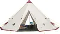 Wigwam Tipi Indianerzelt SKANDIKA Tipii 12 personen teepee Pyramidenzelt mit eingenähtem Boden