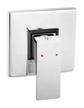 Ferro Duscharmatur ZICCO Unterputz Brausearmatur Mischbatterie eckig, Chrom, BZI7PA