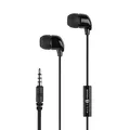 Music Sound | Fullcolor In-Ear-Kopfhörer | Kopfhörer mit Kabel und Mikrofon - Klinkenanschluss 3,5 mm - Schwarz