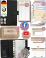 BeginnerBudget Ringbuchmappe Budget Planner Starter-Set Sparbuch zum Geld Sparen + Spar-Challenges, Schwarz