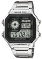 CASIO TIMELESS COLLECTION Chronograph AE-1200WHD-1AVEF, Quarzuhr, Armbanduhr, Herrenuhr, Digitalarmband, Edelstahlarmband