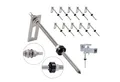 NuaSol Stockschraube mit Adapterblech 4er Pack oder 10er Pack, (Set, 10 St)