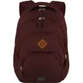 travelite Freizeitrucksack Rucksack mit Laptopfach Basic Melange Backpack 22L Bordeaux rot - Rot