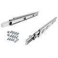 SOTECH 1 Paar Vollauszüge KV4-45-H45-L300-NF-MS 300 mm mit Auflagewinkel, Traglast 45 kg, Teleskopauszug inkl. Schraubenset