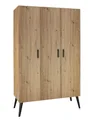 Kleiderschrank Wäscheschrank Kinderschrank mit 3 Türen Schardt Morris Oak