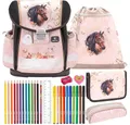 Belmil Schulranzen Set Classy 10-teilig 2025 Mädchen Horse Chestnut