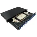 LogiLink 19 Komplett bestückte Spleißboxen LC-DX 12 Port,Single Mode OS2,sw
