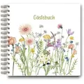 LUMA KARTENEDITION Gästebuch »Wildblumen« A5 100 Seiten gold, 21x21 cm