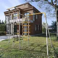 Klettergerüst GardenMaxx G1 für Garten mit Kletterring und Klimmzugstange 226x185x233 cm