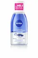 NIVEA Augen Make-Up Entferner Double Effect, Abschminkwasser für die sensible Augenpartie, Gesichtsreiniger entfernt extrem wasserfeste Mascara (125 ml)