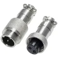 Pollin 453546 Rundsteckverbinder Stecker, Buchse Gesamtpolzahl: 2 1 Set