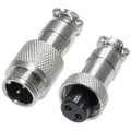 Pollin 453546 Rundsteckverbinder Stecker, Buchse Gesamtpolzahl: 2 1 Installationskabel