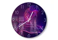 DEQORI Wanduhr 'Mann mit VR-Brille' (Glas Glasuhr modern Wand Uhr Design Küchenuhr)