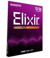 Elixir® Saiten 80/20 Bronze Akustik-Gitarrensaiten mit NANOWEB® Beschichtung, Light/Medium (.012-.056)